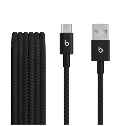 Плетеный кабель Apple Beats USB-A - USB-C (1,5 м / 5 футов) bolt black