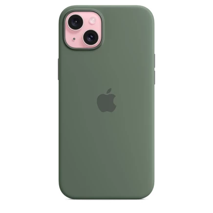 Силиконовый чехол для Apple iPhone 15 Plus с MagSafe cypress