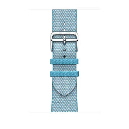 Ремешок для часов Apple Hermès Toile H Single Tour bleu céleste/écru