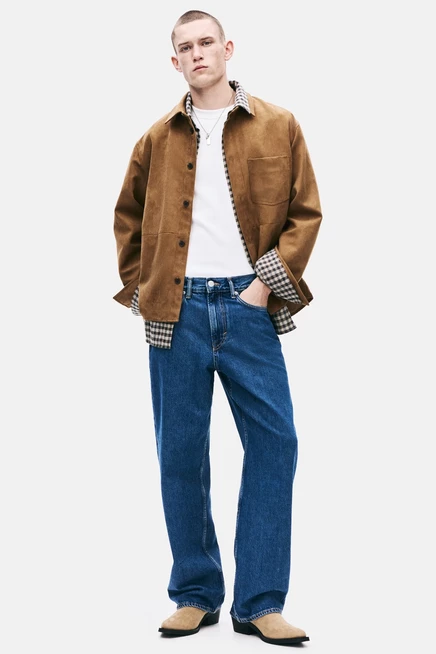 Мужские джинсы H&M Brighton Relaxed прямые, синие