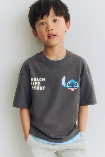 dark gray/lilo & stitch