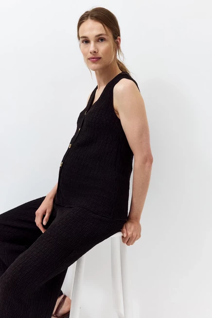 Женский костюм H&M MAMA, жилет и брюки, шоколадный
