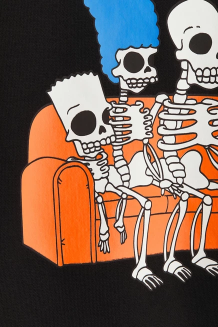 Printed Brushed-Inside Sweatshirt black/the simpsons