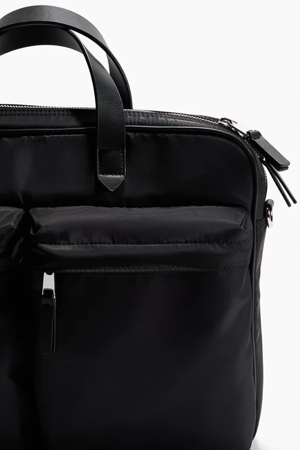 Мужской портфель H&M тканевый, черный
