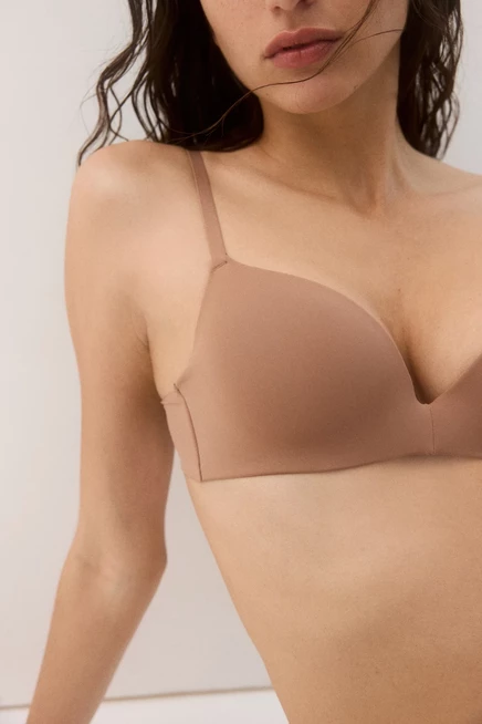 Женский бюстгальтер H&M Super Push-Up, темно-бежевый