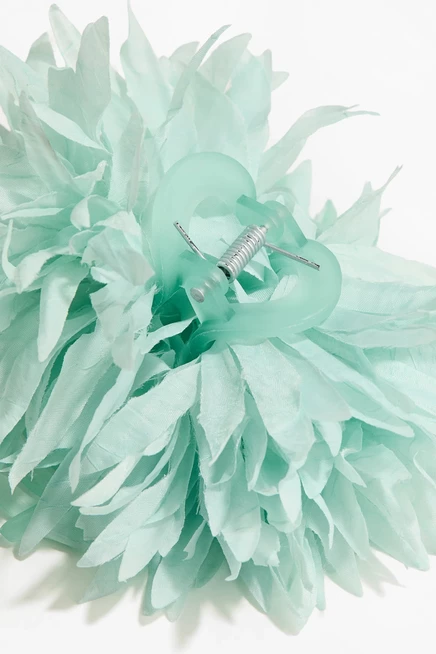 Женская заколка-краб H&M Flower-Look, мятная