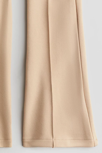 Детские расклешенные леггинсы H&M, бежевые