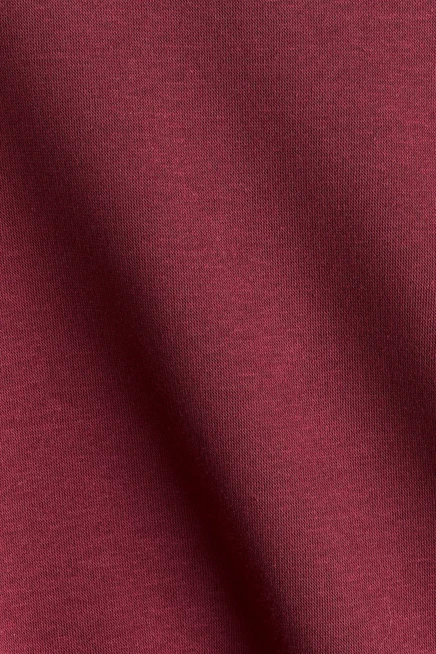 Brushed-Inside Sweatshirt dark red melange