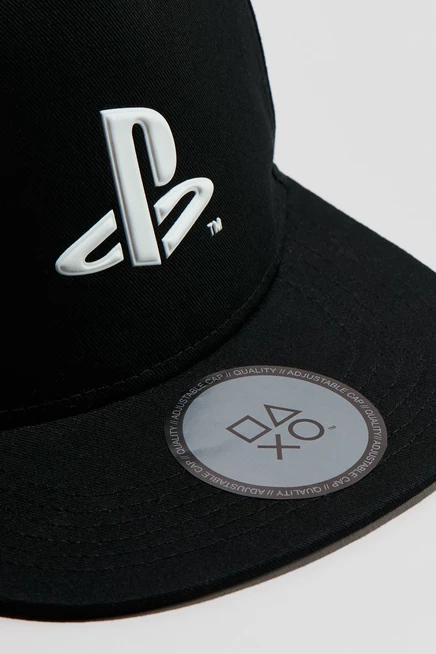 Детская кепка H&M с принтом PlayStation, чёрная