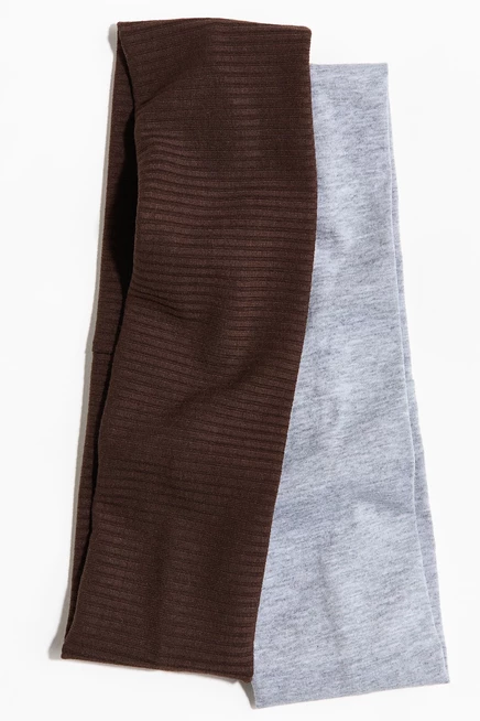 Женские повязки H&M, коричневые и серый меланж
