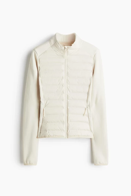 Женская стеганая куртка H&M с ThermoMove, светло-бежевая