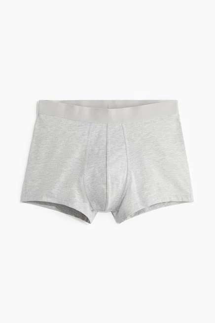 Мужские боксер-брифы H&M, 5 шт. с лайкрой, серый меланж