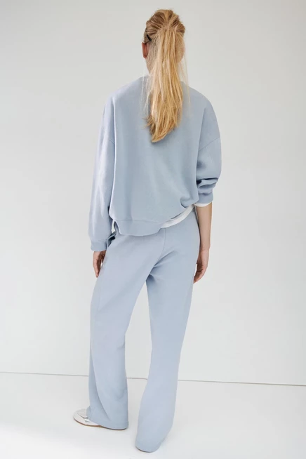 Женские джоггеры H&M широкие, светло-пыльно-голубые