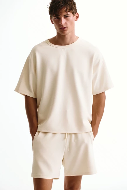 Мужские спортивные шорты H&M DryMove, молочно-белые