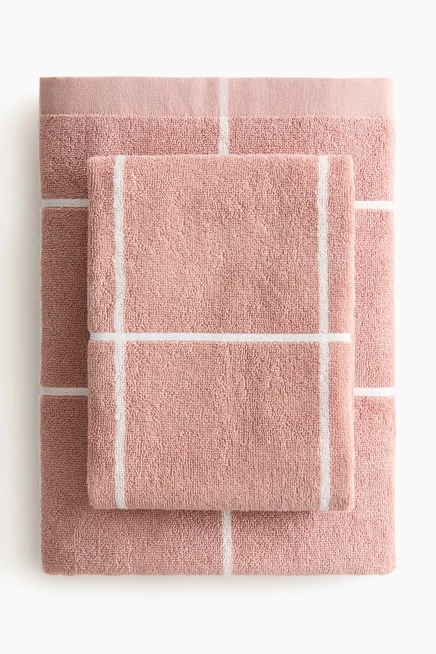 dusty pink/checked