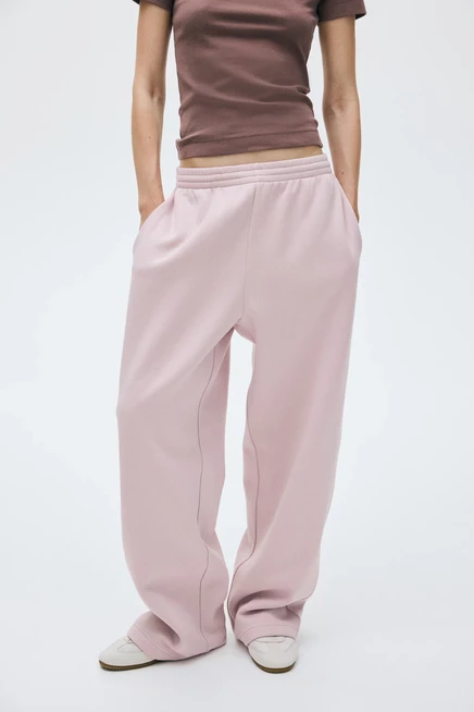 Женские спортивные брюки H&M, светло-розовые