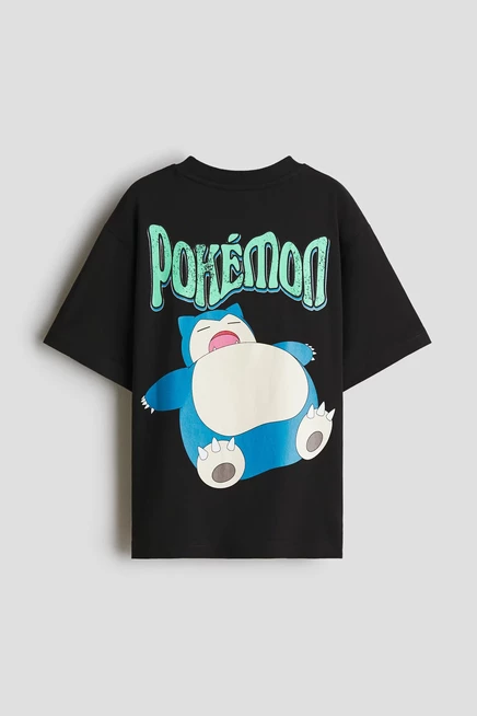 Printed T-Shirt black/pokémon