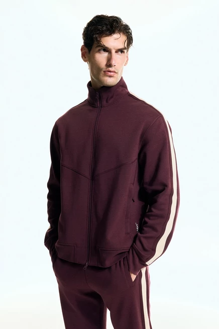 Мужская тренировочная куртка H&M DryMove™, светло-бордовая