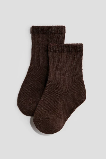 Унисекс носки H&M, 5 пар, бежево-коричневые