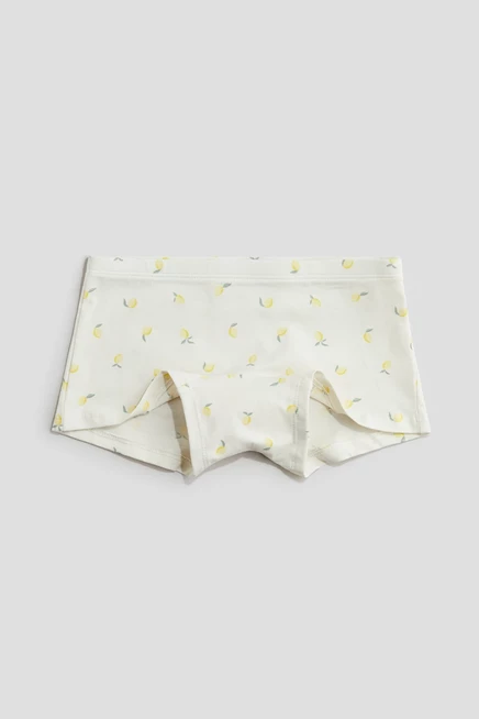 5 упаковок хлопчатобумажных боксерских трусов yellow/white