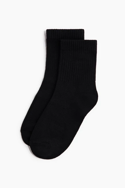 Женские носки H&M, 5 пар, черные