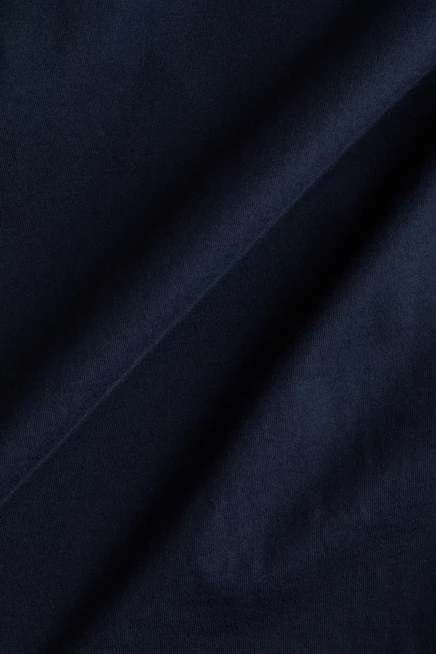 Женская футболка H&M, хлопковая, темно-синяя