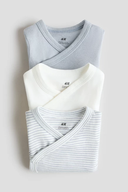 light dusty blue/striped