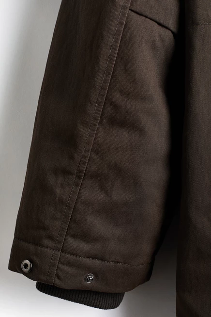 Парка с подкладкой dark khaki green