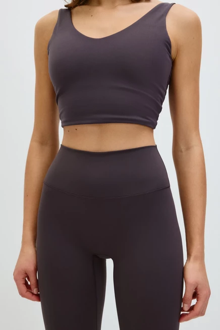 Женские легинсы H&M SculptMove™, высокая талия, сливовые