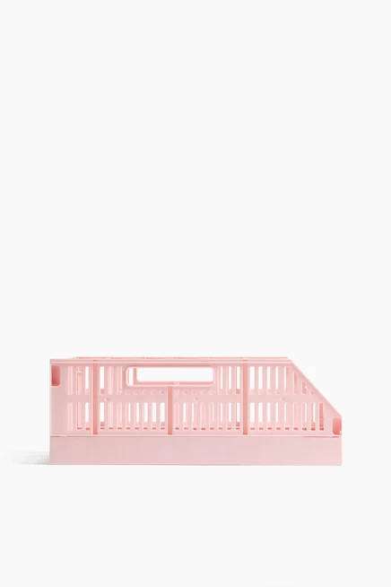 Foldable Plastic Paper Organizer light pink