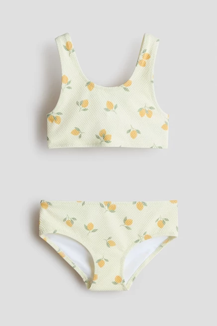 Детский купальник H&M, светло-желтый с лимонами