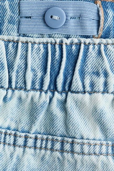 Детские джинсы H&M Loose-Fit Wide-Leg, светло-синие