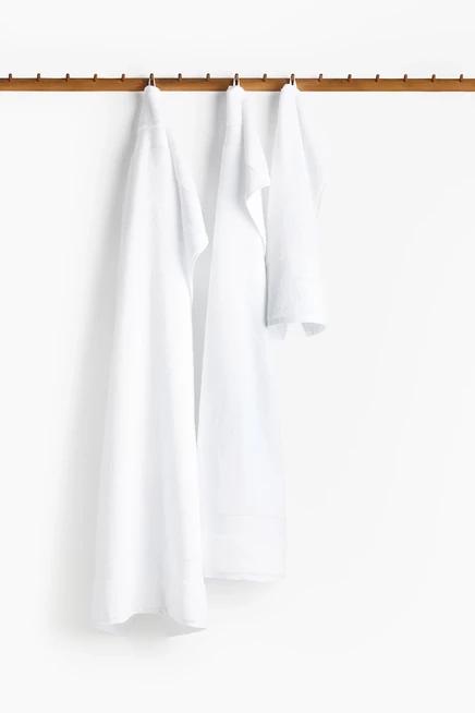 Банное полотенце H&M 520 г/м², белое