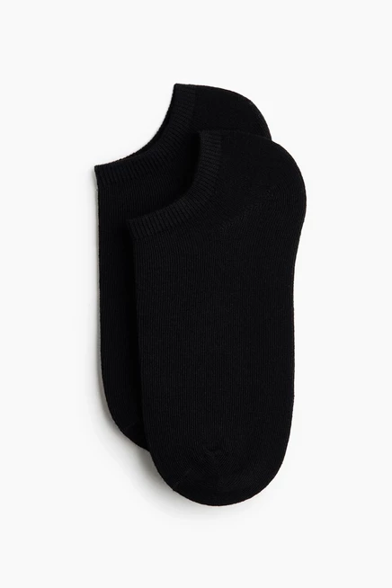 Женские носки H&M 7 пар, укороченные, черные