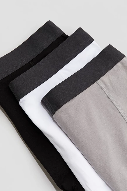 Боксерские трусы в упаковке из 5 штук white/black
