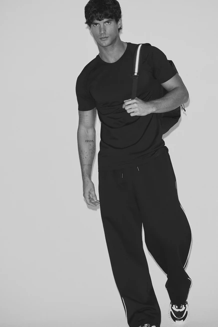 Мужская спортивная футболка H&M DryMove, черная
