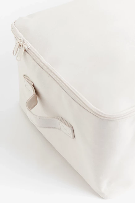 Корзина для игрушек H&M с крышкой, светло-бежевая