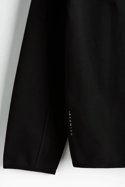Мужская спортивная куртка H&M с технологией DryMove, черная