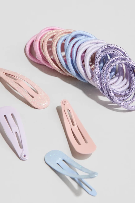 Резинки и заколки для волос light purple/pink