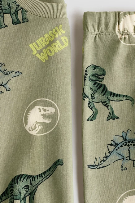 Детский костюм H&M с принтом «Jurassic World», хаки
