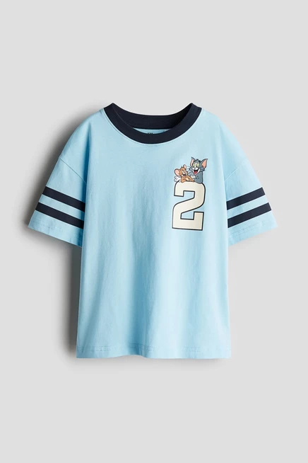 light blue/tom and jerry