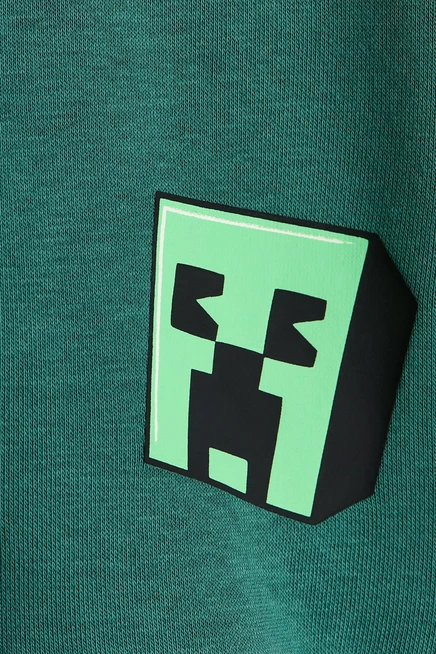 Детская толстовка H&M Minecraft, темно-зеленая
