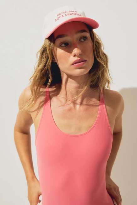 Женский спортивный купальник H&M, гуавовый