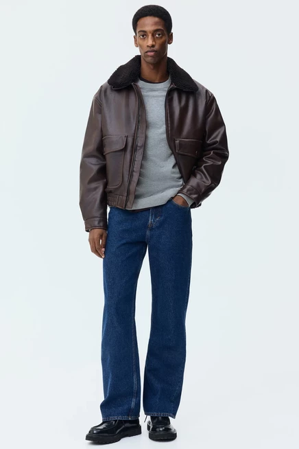 Мужской свитер H&M Regular-Fit тонкой вязки, серый меланж