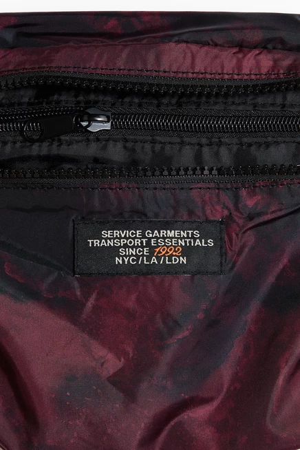 Мужская сумка H&M через плечо из нейлона, бордовая