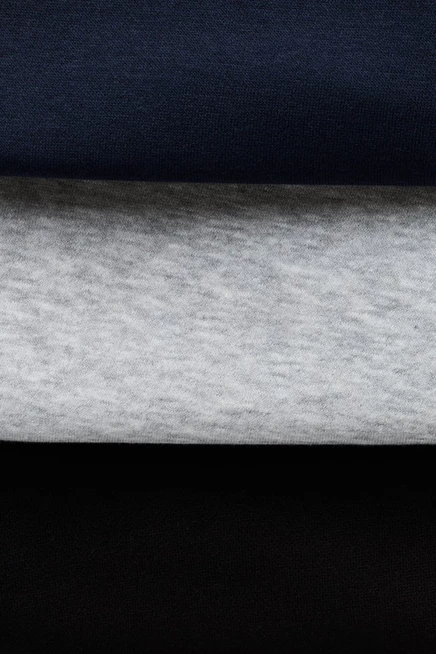 3-Pack Brushed-Inside Sweatshirts dark blue/light gray melange
