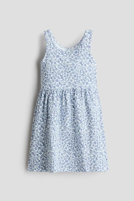 light blue/floral