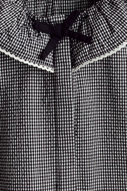 Dress with Collar black/checked