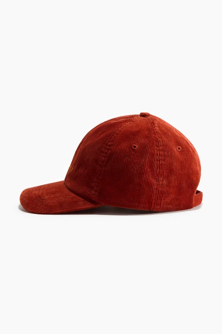 Cotton Twill Cap with Motif brick orange/denver