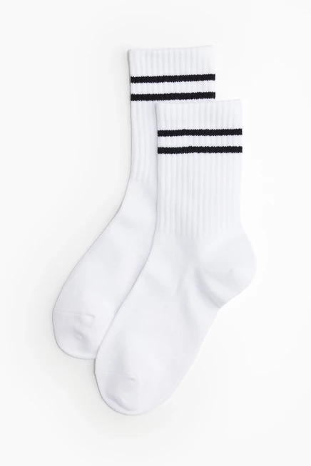 3 упаковки спортивных носков с DryMove™ white/striped